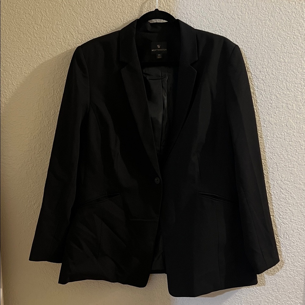 Worthington Black Blazer Size XXL